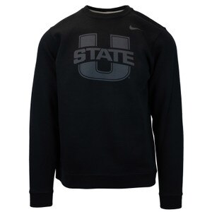 Men's Nike U-State Tonal Crew Sweatshirt black